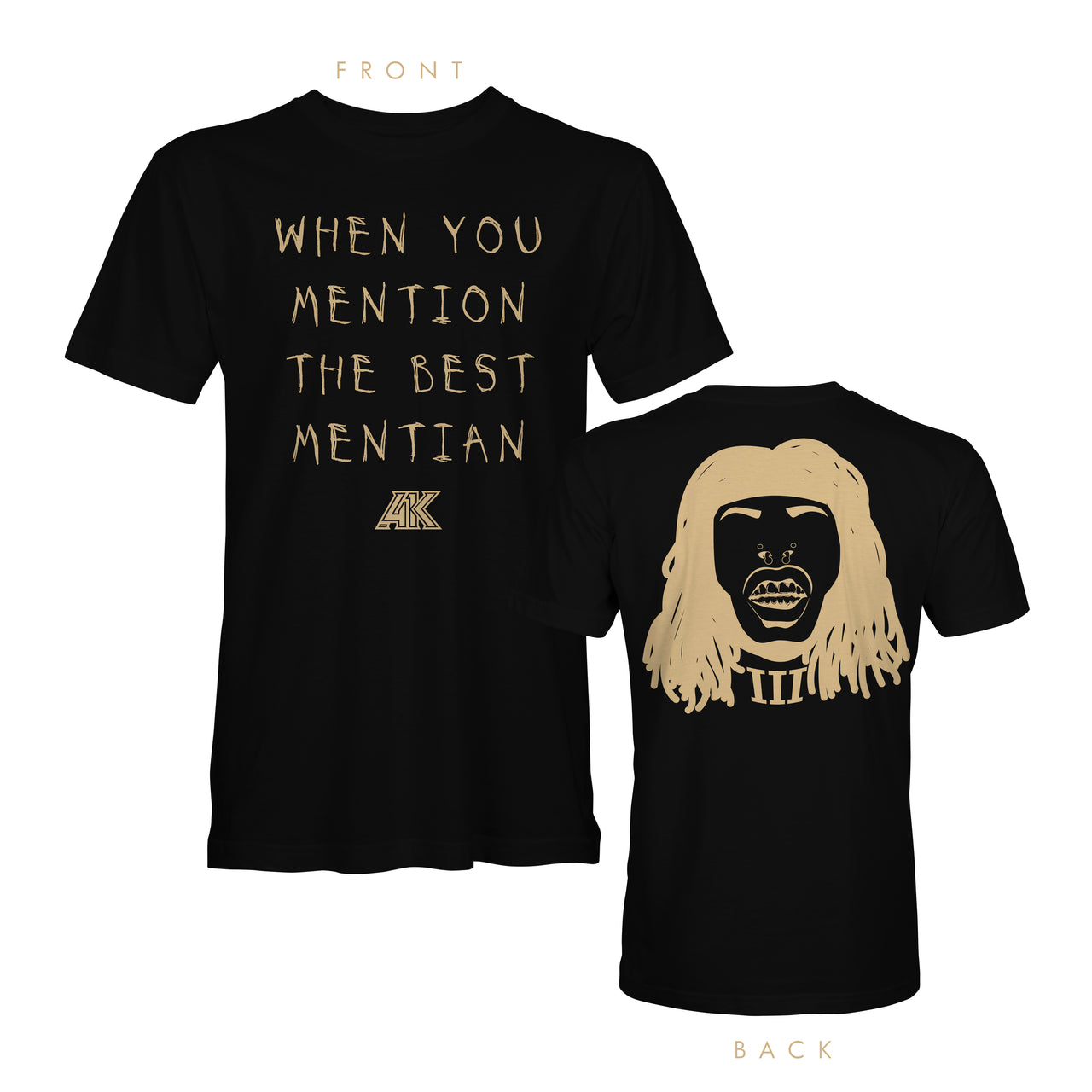 Mentian My Middle Name Black/Gold Tee